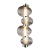 Lampa wisząca BOLLA SMOKED 17W LED ML1423 Milagro
