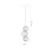 Lampa wisząca BOLLA SMOKED 12W LED ML1425 Milagro