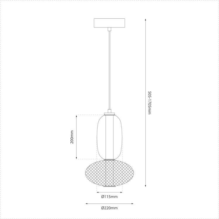 Lampa wisząca ARAME 15W LED ML1432 Milagro