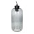 Lazio 3P E27, lampa wisząca, max. 15W, czarna AD-LD-6229BE27S ADVITI sufitowa nad stół blat wyspę
