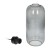 Lazio 3P E27, lampa wisząca, max. 15W, czarna AD-LD-6229BE27S ADVITI sufitowa nad stół blat wyspę