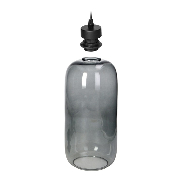 Lazio 1P E27, lampa wisząca, max. 15W, czarna AD-LD-6228BE27S ADVITI sufitowa nad stół blat wyspę