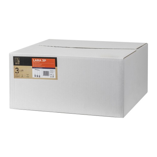 Lara 3P E27, lampa wisząca, max. 3x60W, czarna AD-LD-6217BE27S ADVITI sufitowa nad stół blat wyspę