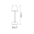 Lampka Biurkowa Virgin 3W 3CCT IP44 Bateria EK1704 Eko-Light z akumulatorem zewnętrzna na taras grilla
