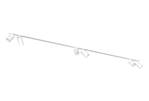 Lampa sufitowa listwa szyna podtynkowa 2m MONO SURFACE VI WHITE 7832 NOWODVORSKI Lighting 6x GU10 Spot oświetleniowa nowoczesna sufitowa ścienna metal biała nawierzchniowa jak szynoprzewód do regipsu Inspiracje Premium