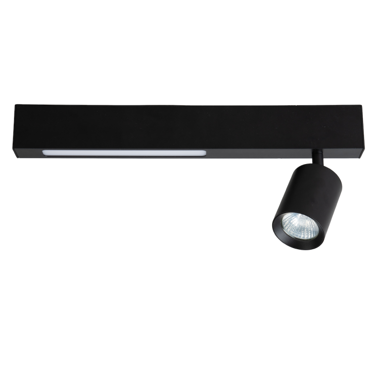 Lampa Sufitowa Magnet 9W+1xGU10 3000/4000K Czarny ML1130 Milagro