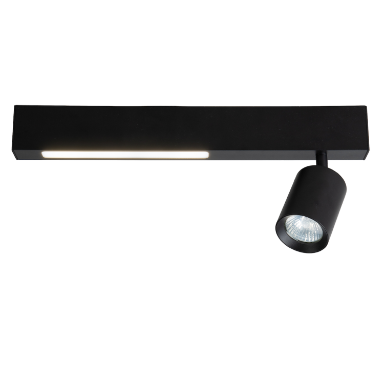 Lampa Sufitowa Magnet 9W+1xGU10 3000/4000K Czarny ML1130 Milagro