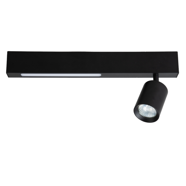 Lampa Sufitowa Magnet 9W+1xGU10 3000/4000K Czarny ML1130 Milagro