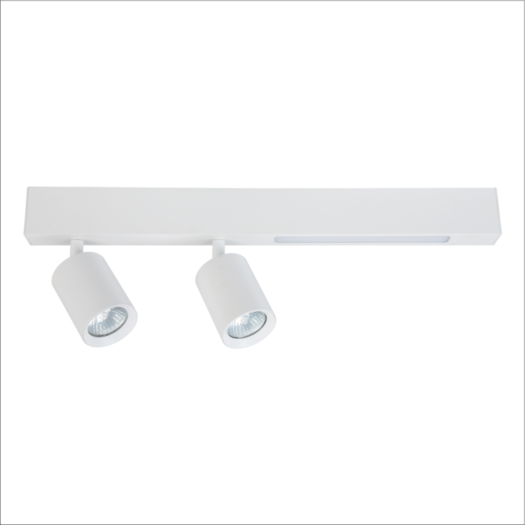 Lampa Sufitowa Magnet 9W+2xGU10 3000/4000K Biały ML1133 Milagro