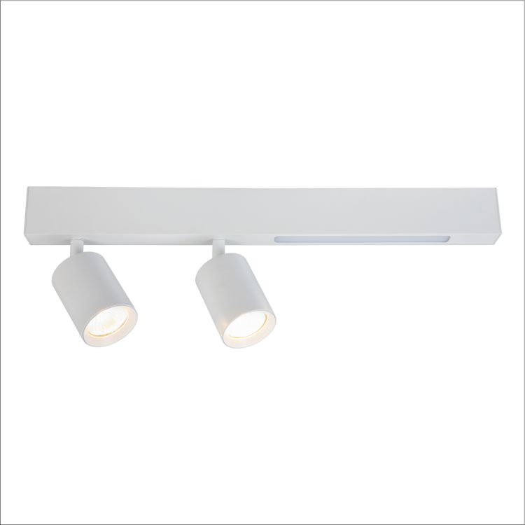 Lampa Sufitowa Magnet 9W+2xGU10 3000/4000K Biały ML1133 Milagro