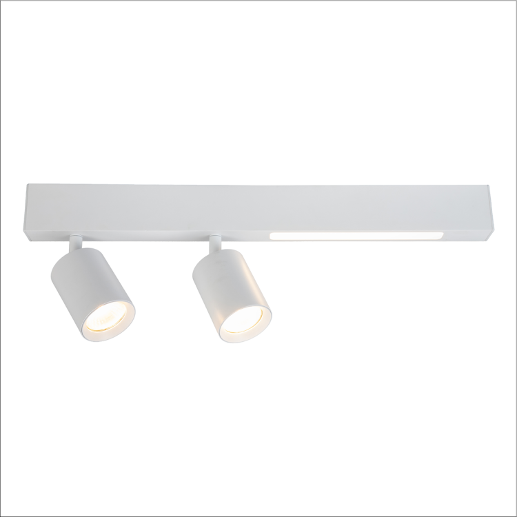 Lampa Sufitowa Magnet 9W+2xGU10 3000/4000K Biały ML1133 Milagro
