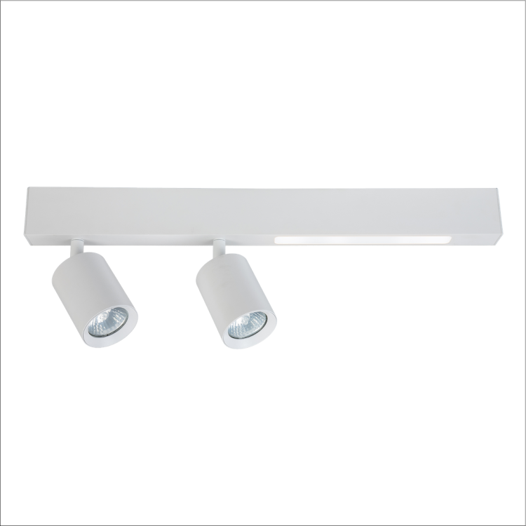 Lampa Sufitowa Magnet 9W+2xGU10 3000/4000K Biały ML1133 Milagro
