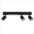 Lampa Sufitowa Magnet 9W+3xGU10 3000/4000K Czarny ML1134 Milagro