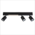 Lampa Sufitowa Magnet 9W+3xGU10 3000/4000K Czarny ML1134 Milagro
