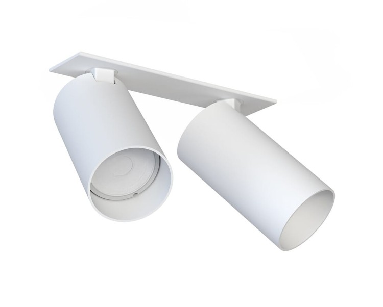 Lampa sufitowa listwa szyna podtynkowa 17cm MONO SURFACE II WHITE 7828 NOWODVORSKI Lighting 2x GU10 Spot oświetleniowa nowoczesna sufitowa ścienna metal biała nawierzchniowa jak szynoprzewód do regipsu Inspiracje Premium