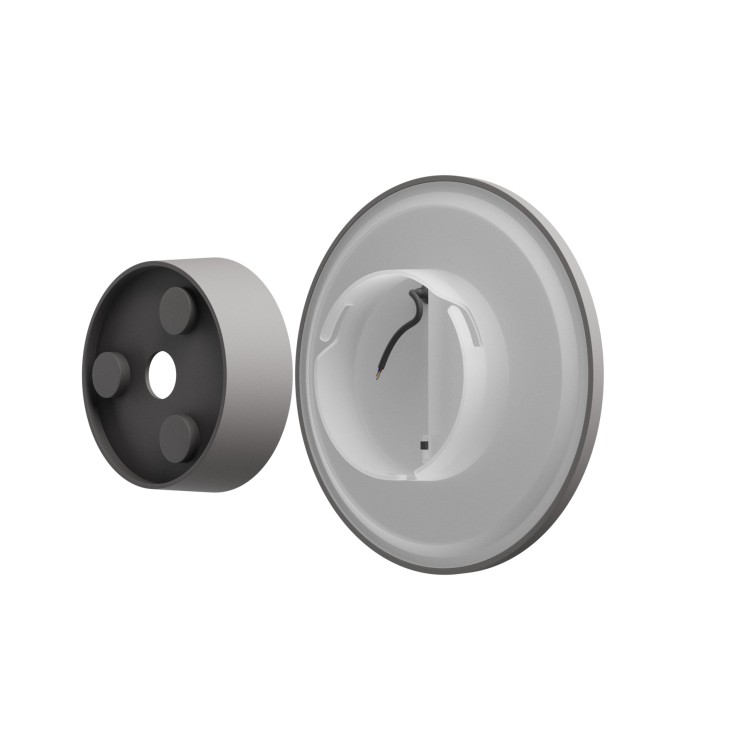 PIATTA 12W CCT 230V IP44 180x47MM Szara szary Okrągła Oprawa lampa elewacyjna SLI003042CCT_PW SPECTRUM LED