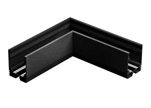 Narożnik poziomy Łącznik do szynoprzewodu kątowy L niskonapięciowy SYSTEM WLD 90003 WOJNAROWSKI Lighting Design Loft nowoczesna 2F sufitowy ścienny do oświetlenie szynowe listwa natynkowa podtynkowa zawieszana 24V 230V złączka czarny Inspiracje Premium