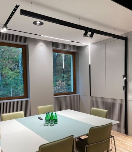 Oprawa Liniowa Lampa Raster LED 3,4cm 2W do Szynoprzewodu Szyny niskonapięciowy SYSTEM GRID XS WLD 10010 WOJNAROWSKI Lighting Design 3000K Loft nowoczesna sufitowy ścienny oświetlenie szynowe natynkowa podtynkowa zawieszana 230V czarna Inspiracje Premium