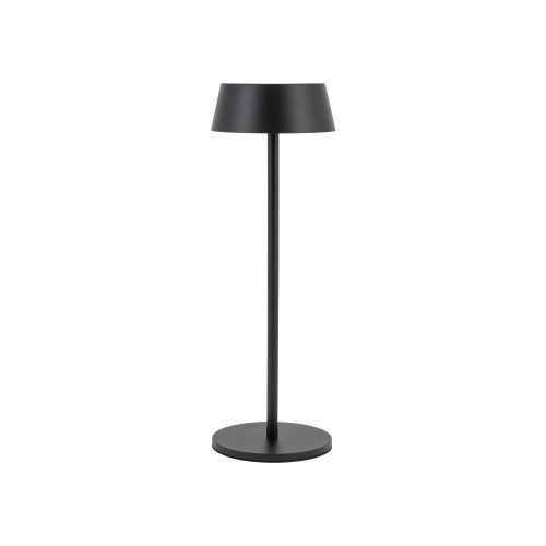 AMY LED 11532 Nowodvorski Lighting Lampa przenośna aluminium metalowa na taras balkon do ogrodu jednostronna oświetlenie zewnętrzne wewnętrzne z akumulatorem i ładowarką tarasowa stołowa nocna czarna Inspiracje Premium