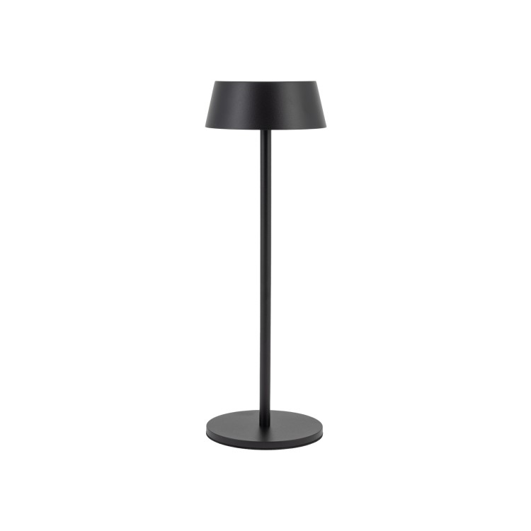 AMY LED 11532 Nowodvorski Lighting Lampa przenośna aluminium metalowa na taras balkon do ogrodu jednostronna oświetlenie zewnętrzne wewnętrzne z akumulatorem i ładowarką tarasowa stołowa nocna czarna Inspiracje Premium