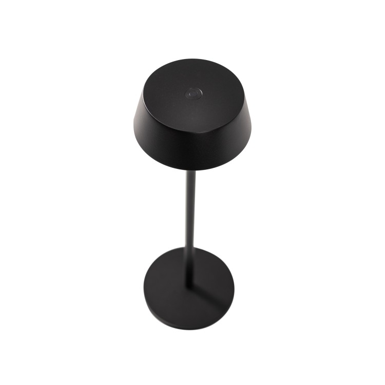 AMY LED 11532 Nowodvorski Lighting Lampa przenośna aluminium metalowa na taras balkon do ogrodu jednostronna oświetlenie zewnętrzne wewnętrzne z akumulatorem i ładowarką tarasowa stołowa nocna czarna Inspiracje Premium