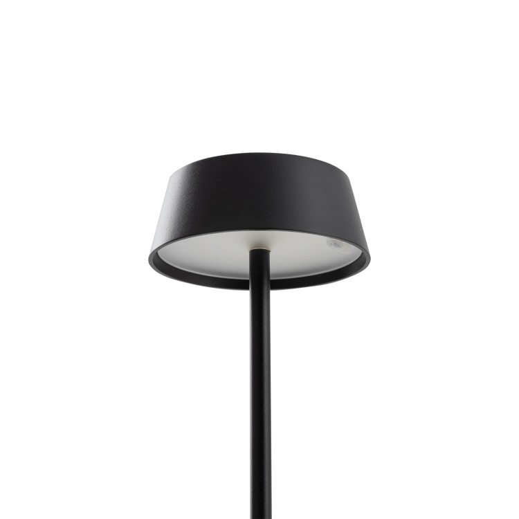 AMY LED 11532 Nowodvorski Lighting Lampa przenośna aluminium metalowa na taras balkon do ogrodu jednostronna oświetlenie zewnętrzne wewnętrzne z akumulatorem i ładowarką tarasowa stołowa nocna czarna Inspiracje Premium