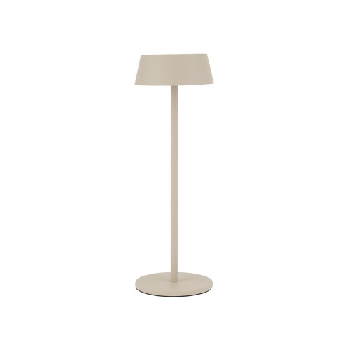 AMY LED 11533 Nowodvorski Lighting Lampa przenośna aluminium metalowa na taras balkon do ogrodu jednostronna oświetlenie zewnętrzne wewnętrzne z akumulatorem i ładowarką tarasowa stołowa nocna sand piaskowa Inspiracje Premium