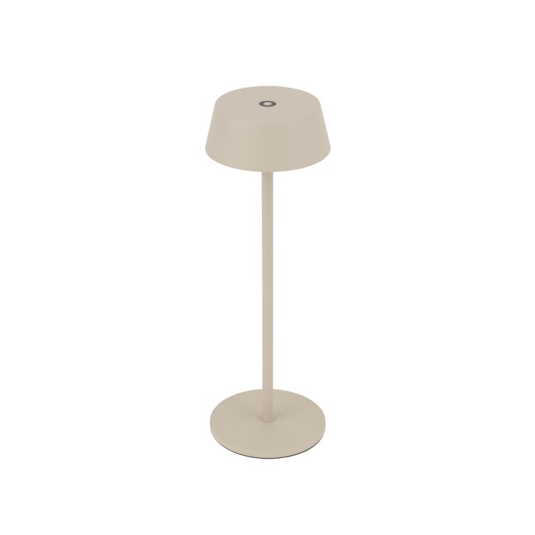 AMY LED 11533 Nowodvorski Lighting Lampa przenośna aluminium metalowa na taras balkon do ogrodu jednostronna oświetlenie zewnętrzne wewnętrzne z akumulatorem i ładowarką tarasowa stołowa nocna sand piaskowa Inspiracje Premium
