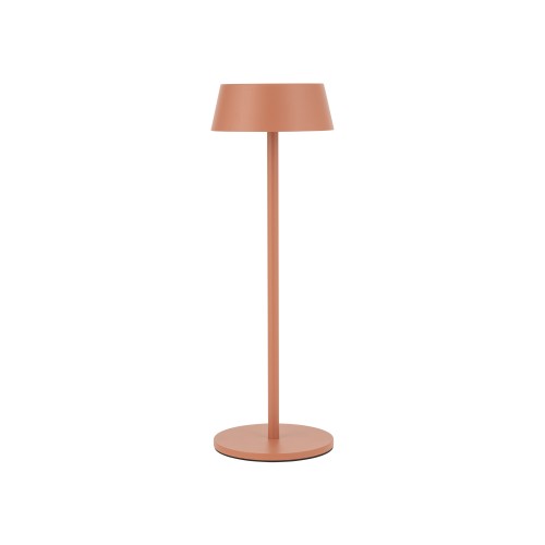 AMY LED 11534 Nowodvorski Lighting Lampa przenośna aluminium metalowa na taras balkon do ogrodu jednostronna oświetlenie zewnętrzne wewnętrzne z akumulatorem i ładowarką tarasowa stołowa Brick red ceglana Inspiracje Premium
