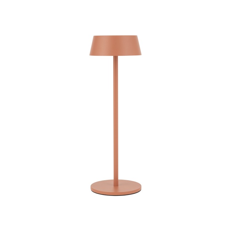 AMY LED 11534 Nowodvorski Lighting Lampa przenośna aluminium metalowa na taras balkon do ogrodu jednostronna oświetlenie zewnętrzne wewnętrzne z akumulatorem i ładowarką tarasowa stołowa Brick red ceglana Inspiracje Premium