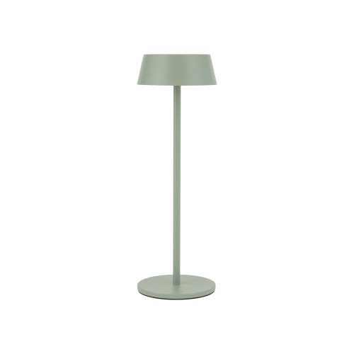 AMY LED 11535 Nowodvorski Lighting Lampa przenośna aluminium metalowa na taras balkon do ogrodu jednostronna oświetlenie zewnętrzne wewnętrzne z akumulatorem i ładowarką tarasowa stołowa nocna zielona Inspiracje Premium