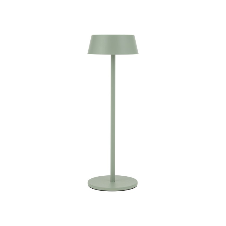 AMY LED 11535 Nowodvorski Lighting Lampa przenośna aluminium metalowa na taras balkon do ogrodu jednostronna oświetlenie zewnętrzne wewnętrzne z akumulatorem i ładowarką tarasowa stołowa nocna zielona Inspiracje Premium