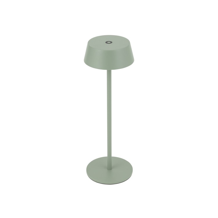 AMY LED 11535 Nowodvorski Lighting Lampa przenośna aluminium metalowa na taras balkon do ogrodu jednostronna oświetlenie zewnętrzne wewnętrzne z akumulatorem i ładowarką tarasowa stołowa nocna zielona Inspiracje Premium