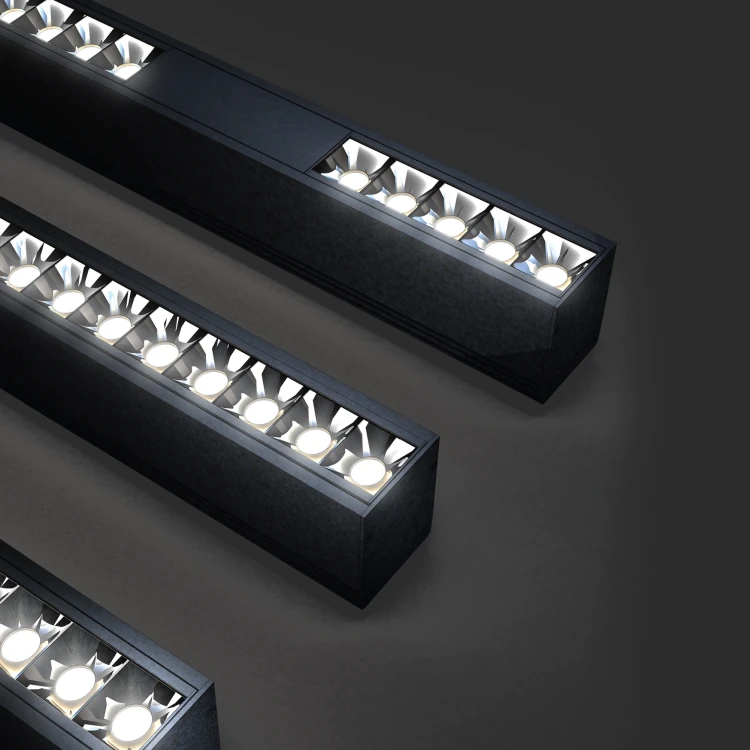 SYSTEM GRID - Model S - Moduł liniowy raster 50x38,5x137 mm, 8W, 45° WLD+10011WW90 WOJNAROWSKI Lighting