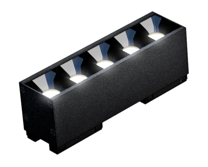 SYSTEM GRID - Model S - Moduł liniowy raster 50x38,5x137 mm, 8W, 45° WLD+10011WW90 WOJNAROWSKI Lighting