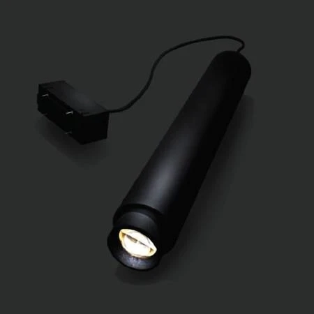Lampa szynowa wisząca punktowa Industrialna szynowa LED 10W niskonapięciowy SYSTEM HANGIT WLD 10031 WOJNAROWSKI Lighting Design 3000K Loft nowoczesna sufitowy ścienny oświetlenie szynowe zawieszana 230V szynoprzewodu szyny zwis czarna Inspiracje Premium