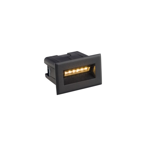 Lampa BAY LED S BLACK 8164 3W 3000K Nowoczesna zewnętrzna oprawa oświetleniowa do wbudowania NOWODVORSKI Lighting Premium