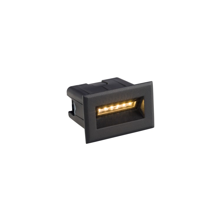 Lampa BAY LED S BLACK 8164 3W 3000K Nowoczesna zewnętrzna oprawa oświetleniowa do wbudowania NOWODVORSKI Lighting Premium