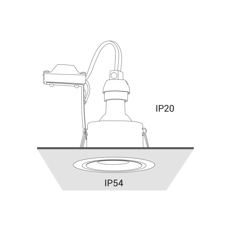Lampa FOXTROT WHITE 8373 NOWODVORSKI Lighting oprawa oświetleniowa punktowa podtynkowa Premium