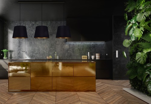 Klosz CAMELEON CONE M czarno-złoty 8411 NOWODVORSKI Lighting Premium