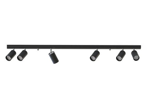 Lampa sufitowa listwa szyna natynkowa 128cm EYE SPOT BLACK VI 6611 NOWODVORSKI Lighting 6x GU10 Spot oświetleniowa nowoczesna sufitowa ścienna metal czarna chrom nawierzchniowa jak szynoprzewód Inspiracje Premium