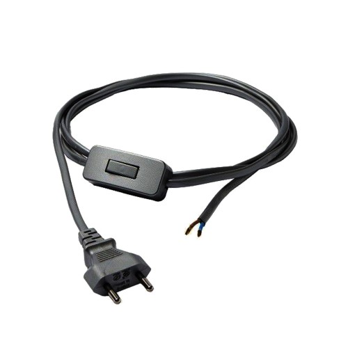 Przewód do lampy z przełącznikiem CAMELEON CABLE WITH SWITCH czarny 1,5m 8611 NOWODVORSKI Lighting Premium