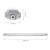 LIMEA LED TUBE SLIM HERMETYK G13 2x150 250V IP65 1610x90x63 mm szary SLI028016_SLIM SPECTRUM LED