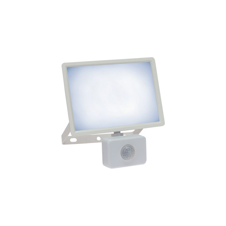 NOCTIS LUX 3 Naświetlacz 30W CW 230V IP44 150x190x53mm biały czujnik ruchu PIR SLI029054CW_CZUJNIK_PW SPECTRUM LED