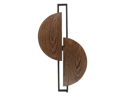 Lampa ścienna Kinkiet Industrialny Loft SUNRISE LED 7652 NOWODVORSKI Lighting 12W okrąg drewniany nowoczesna oprawa oświetleniowa dekoracyjna metal drewno sklejka podwójny Inspiracje Premium