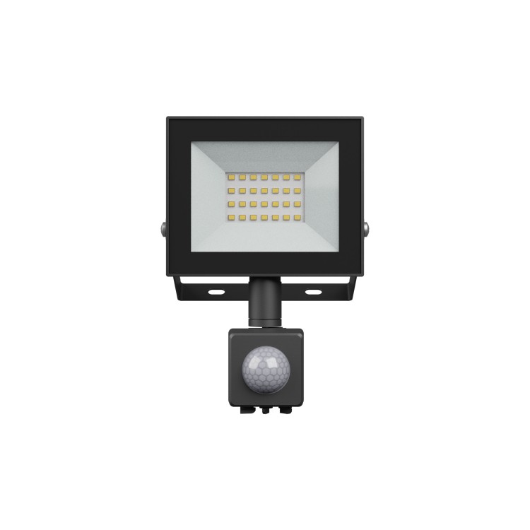 NOCTIS LUX 4 Naświetlacz 20W NW 230V IP44 116x174x53mm czarny czujnik ruchu PIR SLI029071NW_CZUJNIK_PW SPECTRUM LED