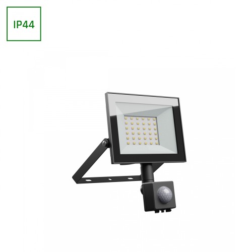 NOCTIS LUX 4 Naświetlacz 30W CW 230V IP44 141x185x53mm czarny czujnik ruchu PIR SLI029072CW_CZUJNIK_PW SPECTRUM LED