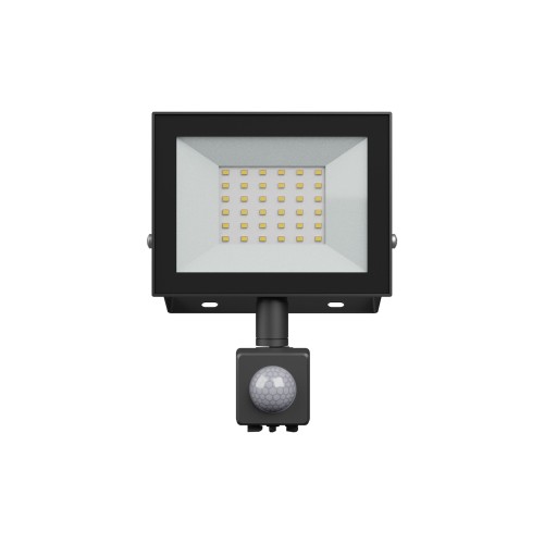 NOCTIS LUX 4 Naświetlacz 30W WW 230V IP44 141x185x53mm czarny czujnik ruchu PIR SLI029072WW_CZUJNIK_PW SPECTRUM LED