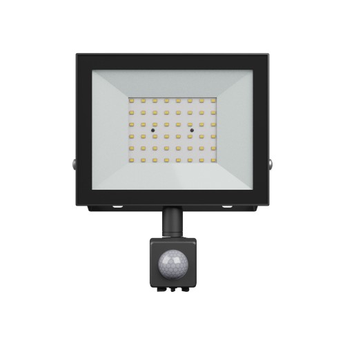 NOCTIS LUX 4 Naświetlacz 50W CW 230V IP44 176x221x53mm czarny czujnik ruchu PIR SLI029073CW_CZUJNIK_PW SPECTRUM LED
