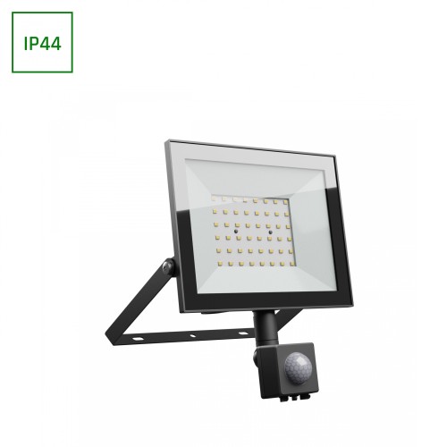 NOCTIS LUX 4 Naświetlacz 50W WW 230V IP44 176x221x53mm czarny czujnik ruchu PIR SLI029073WW_CZUJNIK_PW SPECTRUM LED